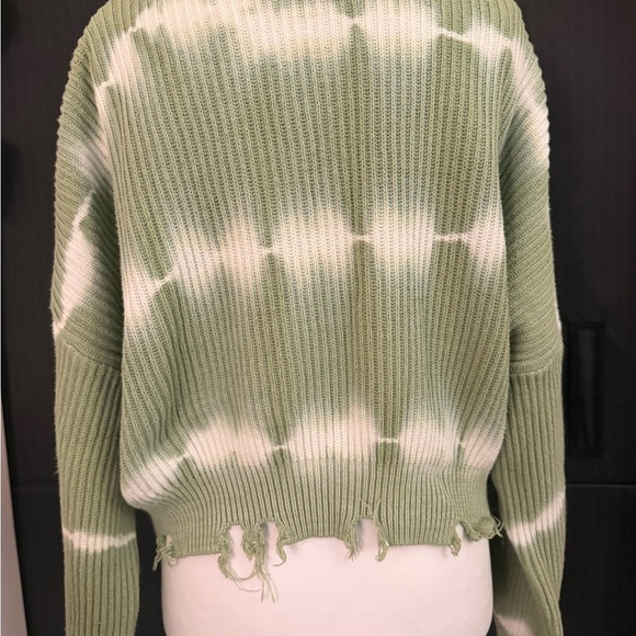 She + Sky Sage Green Ribbed Sweater - Picture 6 of 6